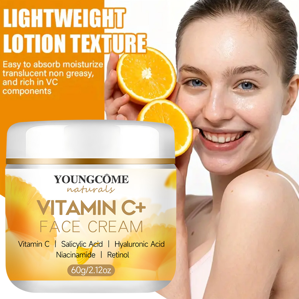 Skincare Glad2Glow - Creme Facial YOUNGCOMEN com Vitamina C,