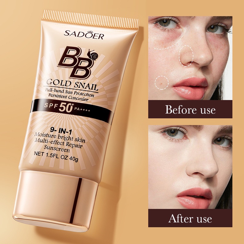 SADOER Creme BB Protetor Solar - Spf 50 Sunscreen avaliação e preço