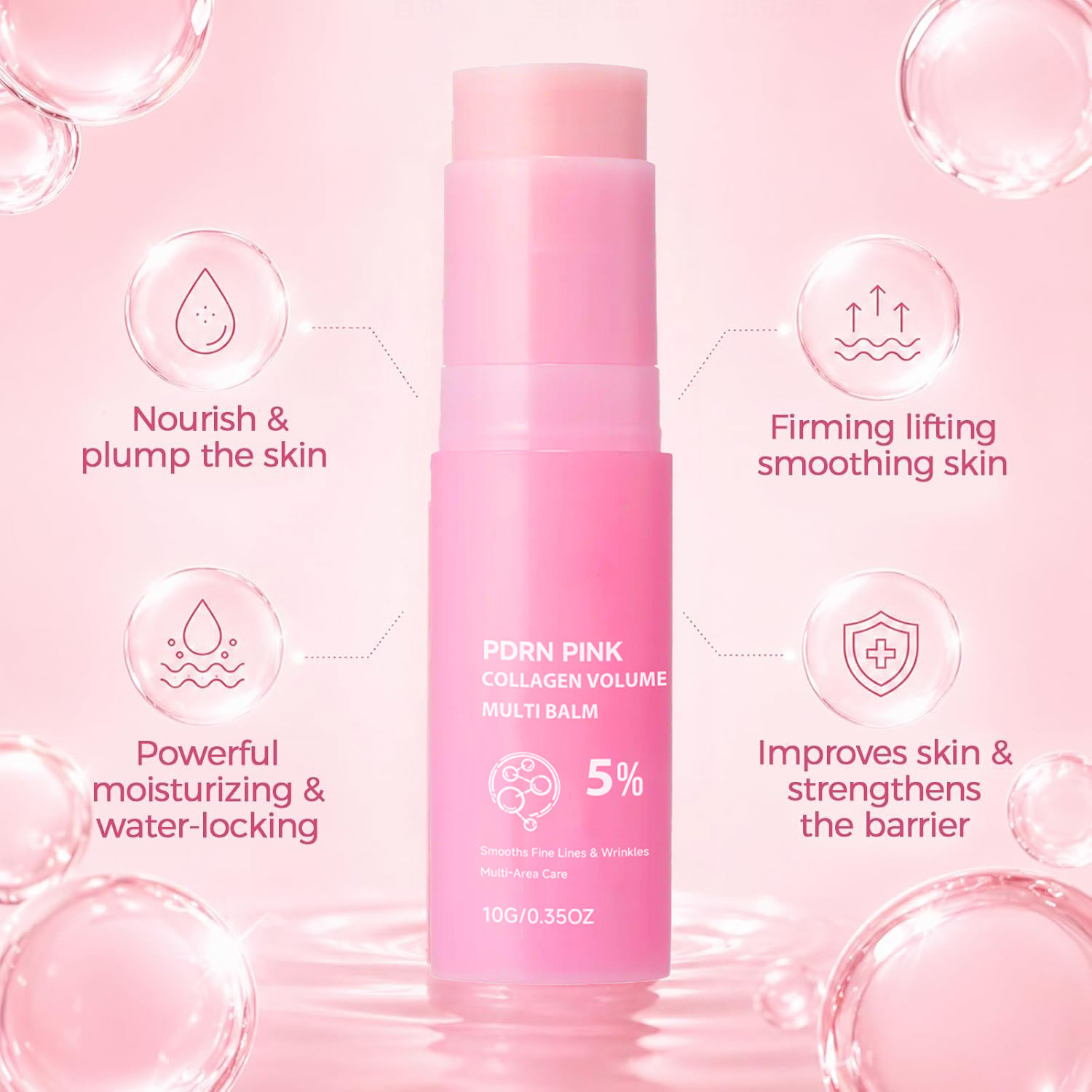 Bálsamo Multiuso de Colágeno R - Skincare Pink avaliação e preço
