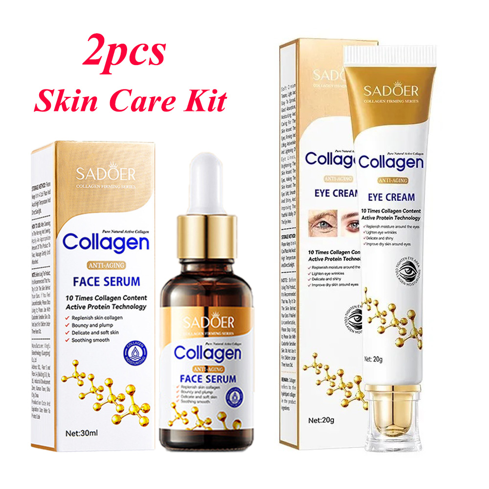 Sadoer conjuntos de cuidados c - Skincare Collagen avaliação e preço