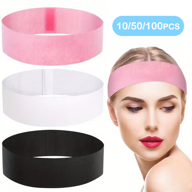 10/50/100 pçs headbands descar - Skincare Pink avaliação e preço
