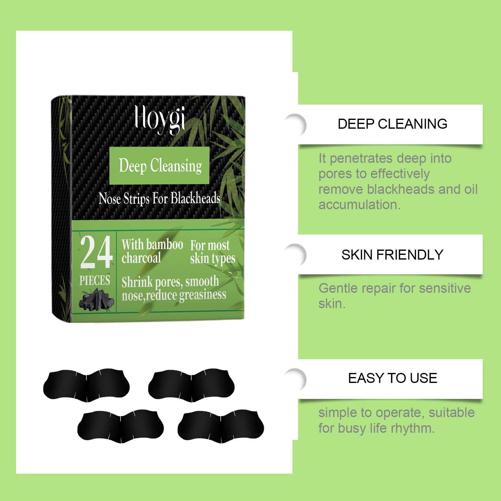 Tiras de Carvão de Bambu para  - Skincare Collagen avaliação e preço