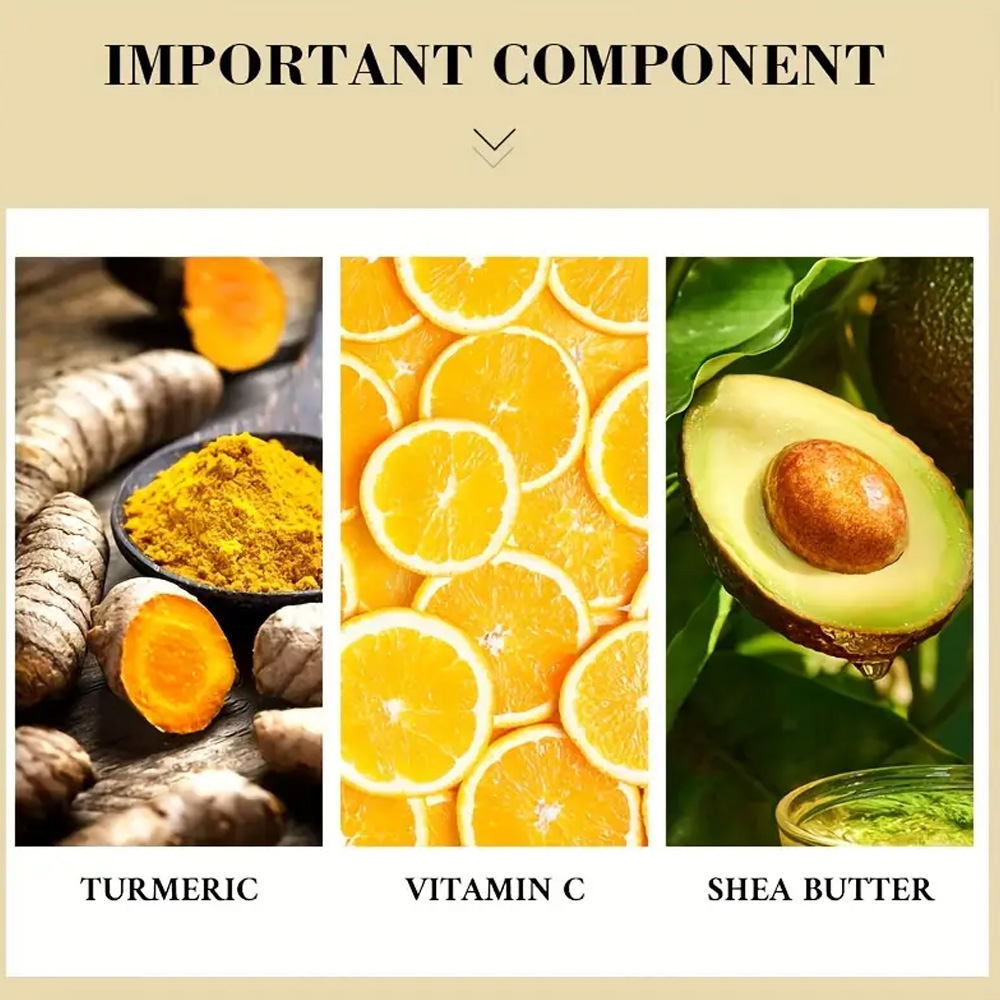 Cúrcuma vitamina c creme facia - Skincare Glad2Glow avaliação e preço