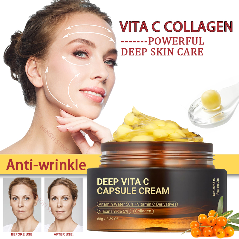 Anti rugas vita c cápsula crem - Skincare Collagen avaliação e preço